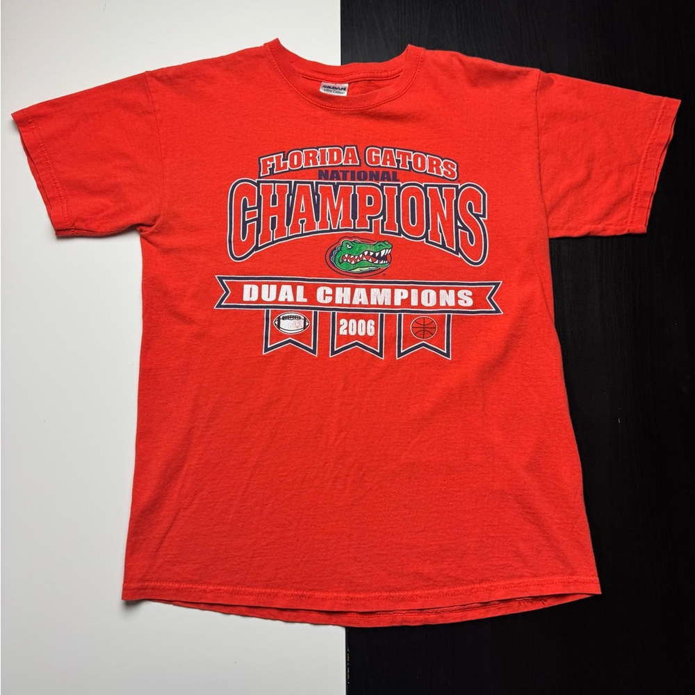 Florida Gator 2006 NCAA Football National Champions Orange T Shirt Size Medium!